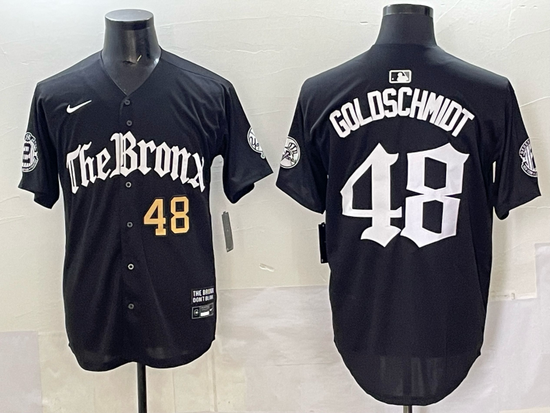 Men New York Yankees #48 Goldschmidt black MLB 2025 Nike jersey 0128